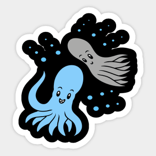 Cute cartoon octopus Sticker